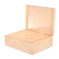 Krabička Kufr 3 lahve dřevo